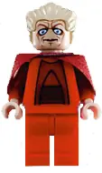 SW0243:  Chancellor Palpatine - Red Outfit, Dark Red Pauldrons, Large Eyes