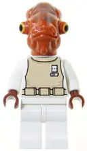 Minifigurka: SW0247:  Admiral Ackbar - White Spacesuit