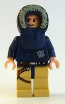 Minifigurka: SW0253:  Han Solo - Light Nougat, Parka Hood, Tan Legs with Holster