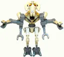 Minifigurka: SW0254:  General Grievous - Bent Legs, Tan Armor