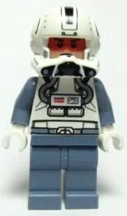 SW0266:  Clone Trooper Pilot (Phase 2) - Sand Blue Arms and Legs, Frown