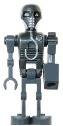 Minifigurka: SW0282:  2-1B Medical Droid - Pearl Dark Gray Torso, Silver Badge with Letter 'T' Pattern
