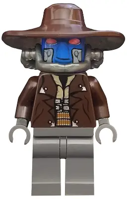 SW0285:  Cad Bane - Blue Head, Dark Bluish Gray Legs