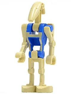 SW0300:  Battle Droid Pilot - Blue Torso with Tan Insignia, Angled Arms