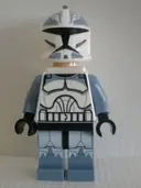 Minifigurka: SW0331:  Clone Trooper, 104th Battalion 'Wolfpack' (Phase 1) - Sand Blue Markings, White Jet Pack, Large Eyes