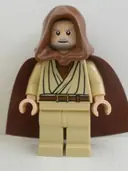 Minifigurka: SW0336:  Obi-Wan Kenobi - Old, Reddish Brown Hood and Cape, Eyes with Glints
