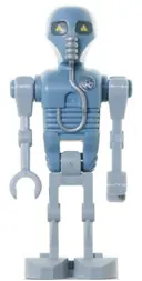 Minifigurka: SW0345:  2-1B Medical Droid - Dotted Badge Pattern (Sand Blue), Light Bluish Gray Legs