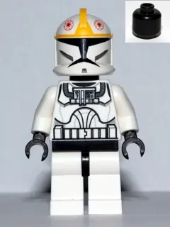 SW0355:  Clone Trooper Pilot (Phase 1) - Yellow Markings, Black Head