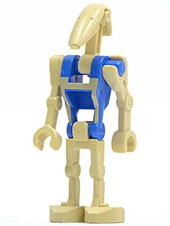 SW0360:  Battle Droid Pilot - Blue Torso with Tan Insignia, Angled Arm and Straight Arm