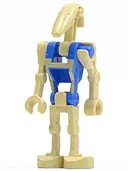 Minifigurka: SW0360:  Battle Droid Pilot - Blue Torso with Tan Insignia, Angled Arm and Straight Arm