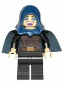 Minifigurka: SW0379:  Barriss Offee - Dark Blue Cape and Hood, Black Legs