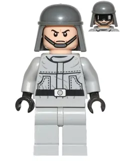 SW0401:  Imperial AT-ST Pilot / Driver (Plain Helmet, Dual Sided Head)