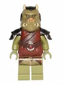 Minifigurka: SW0405:  Gamorrean Guard - Olive Green, Dark Tan Hips