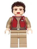 Minifigurka: SW0411:  Padmé Amidala - Senator, Large Eyes, Red Lips