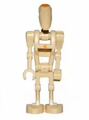 Minifigurka: SW0415:  Battle Droid Commander - Tan with Dot, Angled Arm and Straight Arm
