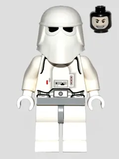 SW0428:  Snowtrooper, Light Bluish Gray Hips, White Hands, Printed Head