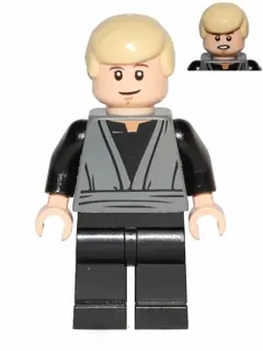 SW0433:  Luke Skywalker (Dark Bluish Gray Jedi Robe, Dual Sided Head)