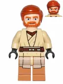 Minifigurka: SW0449:  Obi-Wan Kenobi (Medium Nougat Legs)