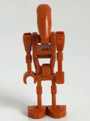 SW0467:  Battle Droid - Dark Orange, Angled Arm and Straight Arm