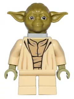 SW0471:  Yoda - Olive Green, Open Robe with Large Creases, Neck Bracket
