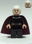 Minifigurka: SW0472:  Count Dooku - White Combed Hair, Reddish Brown Cape, Frown / Angry