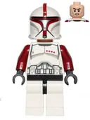 Minifigurka: SW0492:  Clone Trooper Captain (Phase 1) - Scowl