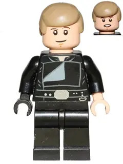 SW0509:  Luke Skywalker (Jedi Master, Endor, Dark Tan Hair, Smile / Open Mouth)