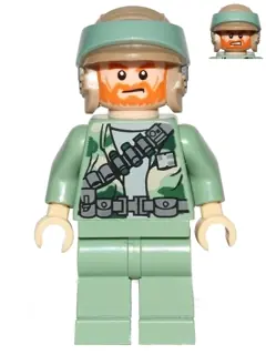 SW0511:  Endor Rebel Commando - Shaggy Beard, Dual Sided Head