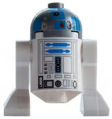 SW0512:  Astromech Droid, R2-D2, Flat Silver Head