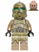 Minifigurka: SW0519:  Clone Trooper, 41st Elite Corps (Phase 2) - Kashyyyk Camouflage, Scowl