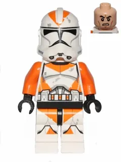 SW0522:  Clone Trooper, 212th Attack Battalion (Phase 2) - Orange Arms, Dirt Stains, Scowl