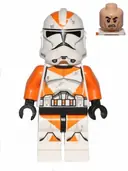Minifigurka: SW0522:  Clone Trooper, 212th Attack Battalion (Phase 2) - Orange Arms, Dirt Stains, Scowl