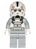 Minifigurka: SW0525:  Clone Trooper V-wing Pilot (Phase 2) - Light Bluish Gray Arms and Legs, White Head