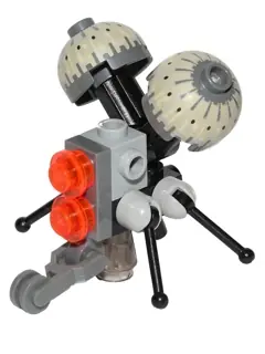 SW0533:  Buzz Droid - Dark Bluish Gray Dome Tops, Zipline Handle