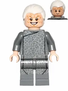 SW0540:  Chancellor Palpatine - Dark Bluish Gray Outfit, White Combed Hair