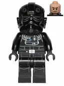 Minifigurka: SW0543:  Imperial TIE Fighter Pilot - Light Nougat Head, Scowl, Silver Insignia on Helmet