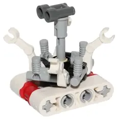 SW0550:  Treadwell Droid - White and Red Body, Dark Bluish Gray Binoculars