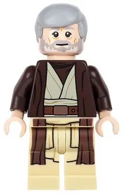 SW0552:  Obi-Wan Kenobi - Old, Dark Brown Hooded Coat
