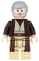 Minifigurka: SW0552:  Obi-Wan Kenobi - Old, Dark Brown Hooded Coat