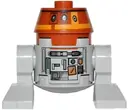 Minifigurka: SW0565:  Astromech Droid, C1-10P (Chopper) - Light Bluish Gray Body