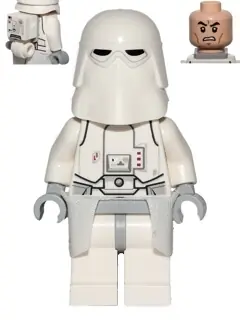 SW0568:  Snowtrooper, Light Bluish Gray Hips, Light Bluish Gray Hands, White Kama
