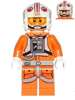 SW0569:  Luke Skywalker (Pilot, Printed Legs, Cheek Lines)