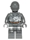 Minifigurka: SW0573:  RA-7 Protocol Droid (Dark Bluish Gray)