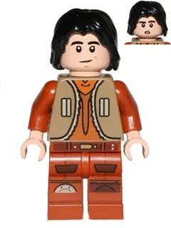 SW0574:  Ezra Bridger - Dark Tan Vest, Hair