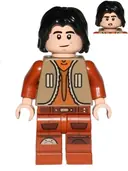 Minifigurka: SW0574:  Ezra Bridger - Dark Tan Vest, Hair