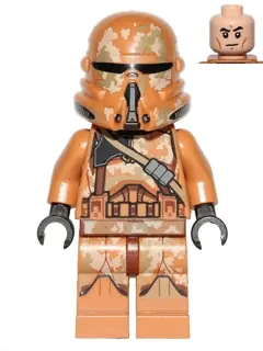 SW0605:  Clone Airborne Trooper (Phase 2) - Geonosis Camouflage, Smirk