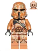 Minifigurka: SW0605:  Clone Airborne Trooper (Phase 2) - Geonosis Camouflage, Smirk