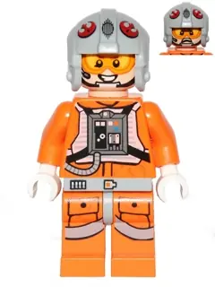 SW0607:  Snowspeeder Pilot - Light Bluish Gray Helmet