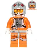 Minifigurka: SW0607:  Snowspeeder Pilot - Light Bluish Gray Helmet