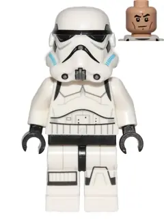 SW0617:  Imperial Stormtrooper - Printed Legs, Dark Azure Helmet Vents, Frown